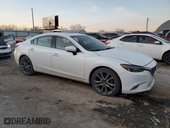 2016 Mazda Mazda6 i Grand Touring with VIN JM1GJ1W51G1473950, listed as a Copart auction lot 85241064 with 0 mi miles and Salvage Title. Bid and sale history available at carsss.com. Image 4.