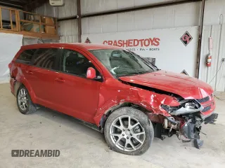 2017 Dodge Journey GT with VIN 3C4PDDEGXHT610387, listed as a Copart auction lot 49231325 with 93,383 mi miles and Salvage Title. Bid and sale history available at DreamBid. Image 4.