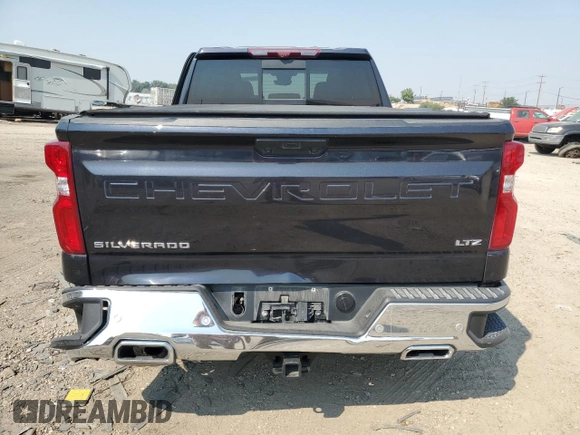 2023 Chevrolet Silverado 1500 LTZ with VIN 1GCUDGED4PZ295216, listed as a Copart auction lot 69863734 with 16,468 mi miles and Salvage Title. Bid and sale history available at carsss.com. Image 6.