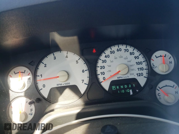 2007 Dodge 1500 SLT with VIN 1D7HA18P47J555955, listed as a Copart auction lot 53294975 with 118,101 mi miles and Salvage Title. Bid and sale history available at carsss.com. Image 9.