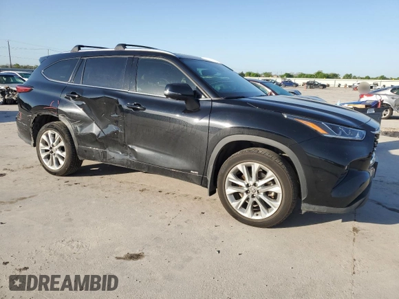 2023 Toyota Highlander Hybrid Limited with VIN 5TDXBRCH6PS576682, listed as a Copart auction lot 52722775 with 157,933 mi miles and Salvage title. Bid and sale history available at DreamBid. Image 4.