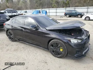 2014 Infiniti Q50 Sport with VIN JN1BV7AR3EM687395, listed as a Copart auction lot 49869235 with 86,199 mi miles and Salvage Title. Bid and sale history available at DreamBid. Image 4.