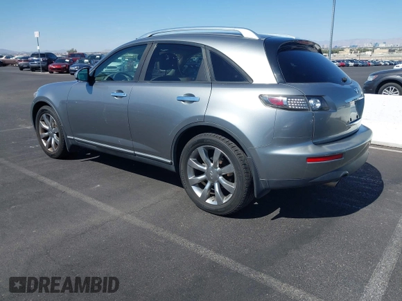 2005 Infiniti FX with VIN JNRAS08W45X202491, listed as a IAAI auction lot 42479564 with 223,299 mi miles and . Bid and sale history available at DreamBid. Image 3.