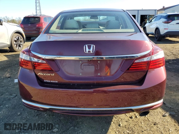 2016 Honda Accord LX with VIN 1HGCR2F30GA008069, listed as a Copart auction lot 49627865 with Not Provided miles and Salvage Title. Bid and sale history available at DreamBid. Image 6.