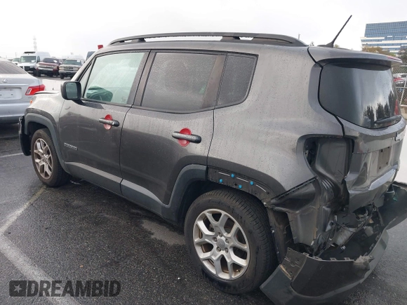 2017 Jeep Renegade Latitude with VIN ZACCJABB2HPG16741, listed as a IAAI auction lot 41746500 with 36,619 mi miles. Bid and sale history available at carsss.com. Image 14.