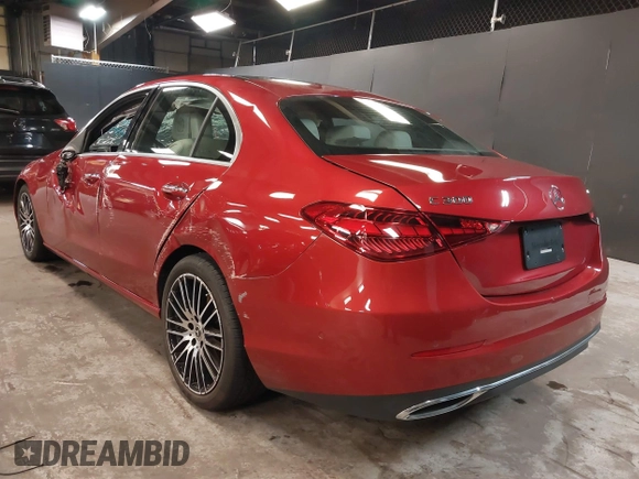 2022 Mercedes-Benz C 300 with VIN W1KAF4HB0NR038854, listed as a IAAI auction lot 37398847 with 12,776 mi miles and . Bid and sale history available at DreamBid. Image 3.