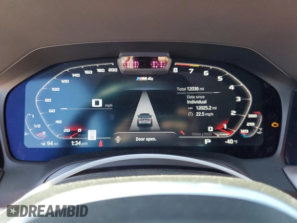 2022 BMW M4 Competition xDrive z VIN WBS33BA09NCK88209, wystawiony jako Copart lot #46529225 z przebiegiem 12 036 mil mil oraz Szkoda całkowita • Salvage title. Historia ofert i sprzedaży dostępna na DreamBid. Obrazek 9.