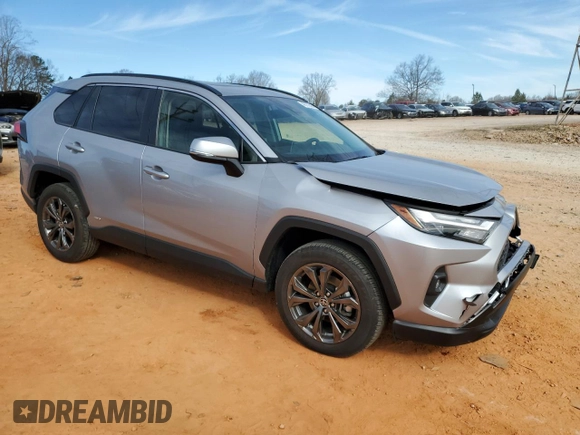 2023 Toyota RAV4 Hybrid XLE Premium with VIN JTMB6RFV6PD103909, listed as a Copart auction lot 46702505 with 8,237 mi miles and Salvage Title. Bid and sale history available at carsss.com. Image 4.