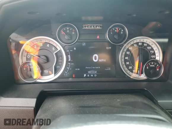 2014 Ram 2500 Laramie with VIN 3C6UR5FL0EG318703, listed as a Copart auction lot 82181274 with 126,114 mi miles and Salvage Title. Bid and sale history available at carsss.com. Image 9.