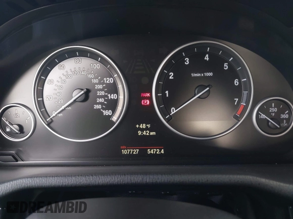 2013 BMW X3 xDrive35i with VIN 5UXWX7C5XDL977879, listed as a IAAI auction lot 41396936 with 107,727 mi miles and . Bid and sale history available at DreamBid. Image 7.