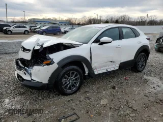 2023 Mazda CX-30 S with VIN 3MVDMBAM8PM552029, listed as a Copart auction lot 45687095 with 14,354 mi miles and Salvage title. Bid and sale history available at DreamBid. Image 1.