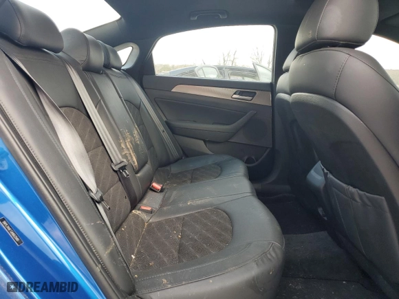2018 Hyundai Sonata SEL with VIN 5NPE34AF7JH662590, listed as a Copart auction lot 47055565 with 65,310 mi miles and Salvage Title. Bid and sale history available at carsss.com. Image 10.