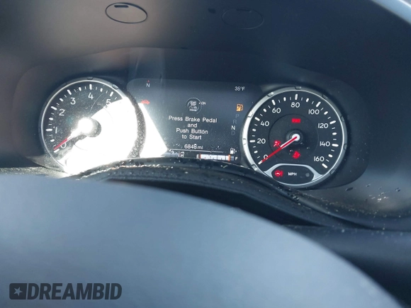 2023 Jeep Renegade Trailhawk with VIN ZACNJDC13PPP74002, listed as a IAAI auction lot 41968140 with 6,848 mi miles and . Bid and sale history available at DreamBid. Image 7.