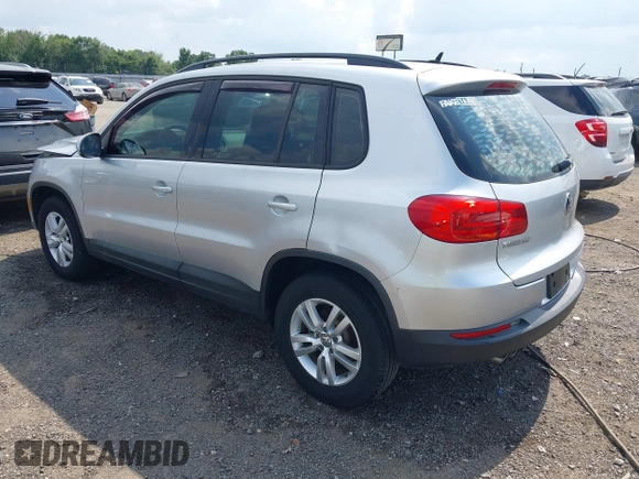 2016 Volkswagen Tiguan R-Line with VIN WVGAV7AX7GW557260, listed as a IAAI auction lot 42569691 with 96,019 mi miles and . Bid and sale history available at DreamBid. Image 3.