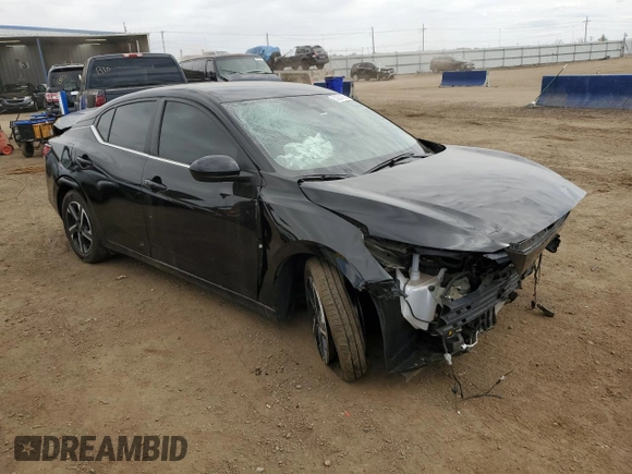 2024 Nissan Sentra SV with VIN 3N1AB8CV8RY217581, listed as a Copart auction lot 52254305 with 13,590 mi miles and Clean Title. Bid and sale history available at DreamBid. Image 4.
