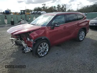 2023 Toyota Highlander L z VIN 5TDKDRAH7PS000610, wystawiony jako Copart lot #85214064 z przebiegiem Nie podano mil oraz Szkoda całkowita • Salvage title. Historia ofert i sprzedaży dostępna na DreamBid. Obrazek 1.