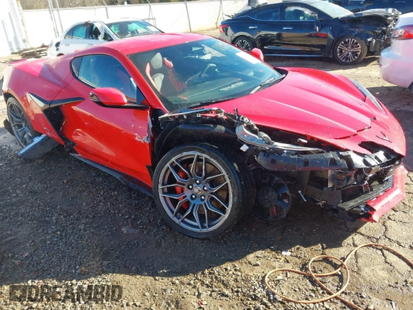 2025 Chevrolet Corvette 2LZ with VIN 1G1YE2D36S5600461, listed as a IAAI auction lot 41305346 with 1 mi miles. Bid and sale history available at carsss.com. Image 1.