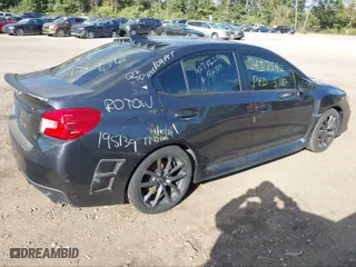 2019 Subaru WRX Premium with VIN JF1VA1F64K8809712, listed as a IAAI auction lot 41274034 with 82,689 mi miles. Bid and sale history available at carsss.com. Image 4.