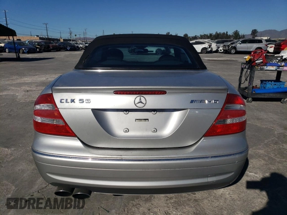 2005 Mercedes-Benz CLK-Class AMG with VIN WDBTK76G65T038017, listed as a Copart auction lot 84967084 with 121,163 mi miles and Clean Title. Bid and sale history available at carsss.com. Image 6.