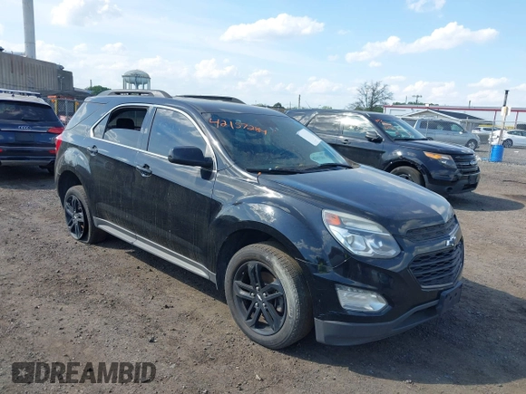 2017 Chevrolet Equinox LT with VIN 2GNFLFEK6H6196423, listed as a IAAI auction lot 42157284 with 155,064 mi miles. Bid and sale history available at carsss.com. Image 1.