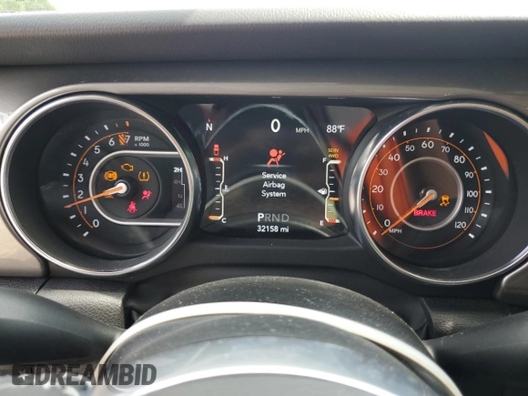 2023 Jeep Gladiator Overland с VIN 1C6HJTFG4PL566037, выставлен на аукционе Copart как лот 60245985 с пробегом 32 158 миль миль и Списание • Salvage title. История ставок и продаж доступна на DreamBid. Изображение 9.