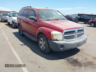 2006 Dodge Durango SXT with VIN 1D4HD38K66F140240, listed as a IAAI auction lot 42821617 with 184,198 mi miles and . Bid and sale history available at DreamBid. Image 1.