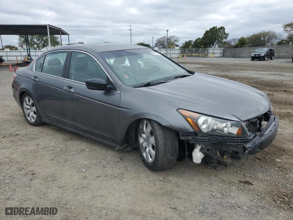 2009 Honda Accord Sdn EX-L with VIN 1HGCP26849A123455, listed as a Copart auction lot 50768085 with 124,497 mi miles and Salvage Title. Bid and sale history available at carsss.com. Image 4.