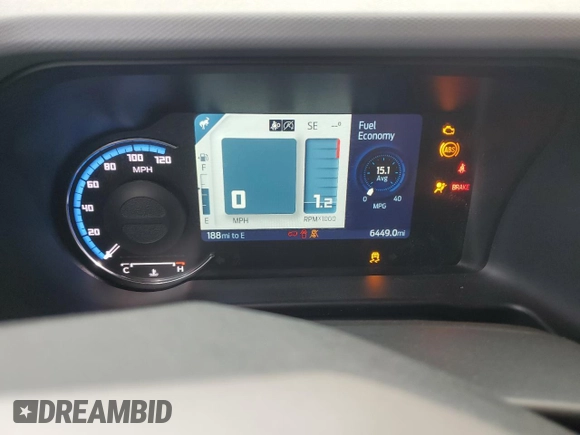 2023 Ford Bronco with VIN 1FMDE5AH5PLB24970, listed as a Copart auction lot 78403864 with 6,449 mi miles and Salvage Title. Bid and sale history available at DreamBid. Image 9.
