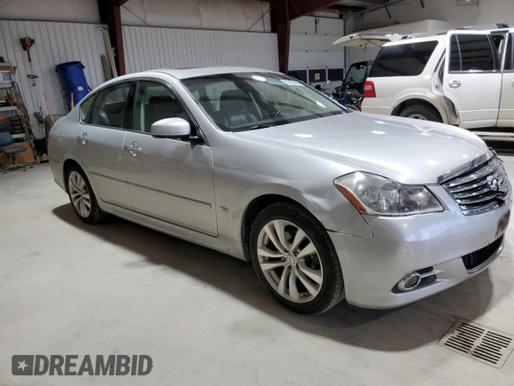 2008 Infiniti M with VIN JNKAY01E78M600315, listed as a Copart auction lot 57425045 with 180,600 mi miles and Salvage title. Bid and sale history available at DreamBid. Image 4.