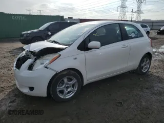 2007 Toyota Yaris with VIN JTDJT903X75096744, listed as a Copart auction lot 46918115 with 216,258 mi miles and Salvage Title. Bid and sale history available at carsss.com. Image 1.