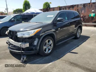 2016 Toyota Highlander Limited с VIN 5TDDKRFH3GS254080, выставлен на аукционе Copart как лот 62315075 с пробегом 104 662 миль миль и Списание • Salvage title. История ставок и продаж доступна на DreamBid. Изображение 1.