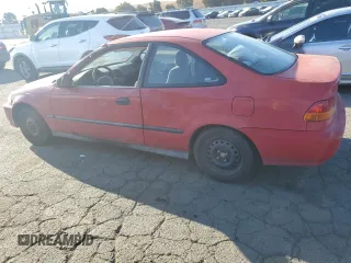 1998 Honda Civic DX with VIN 1HGEJ6124WL105199, listed as a Copart auction lot 72459114 with 128,758 mi miles and Salvage Title. Bid and sale history available at carsss.com. Image 2.