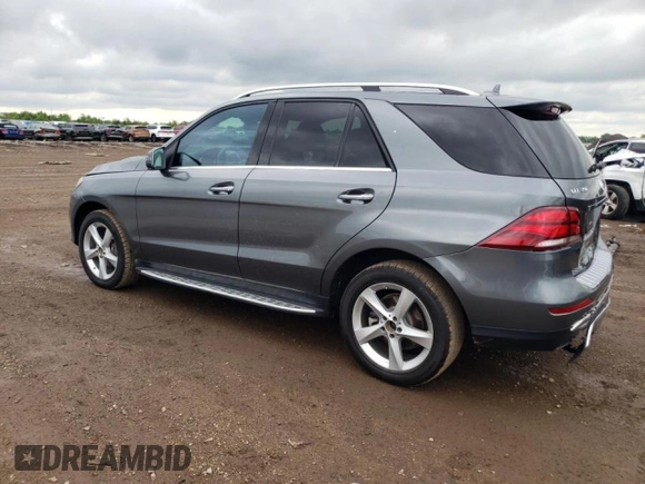 2017 Mercedes-Benz GLE 350 with VIN 4JGDA5HB7HA976621, listed as a Copart auction lot 58548855 with 55,591 mi miles and Salvage title. Bid and sale history available at DreamBid. Image 2.