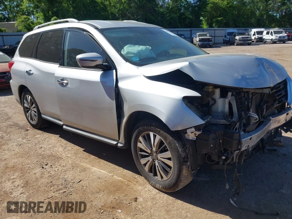 2017 Nissan Pathfinder SV with VIN 5N1DR2MN6HC654774, listed as a IAAI auction lot 42019188 with 118,724 mi miles and . Bid and sale history available at DreamBid. Image 1.