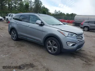 2014 Hyundai Santa Fe Limited with VIN KM8SR4HF5EU076887, listed as a IAAI auction lot 41900374 with 124,346 mi miles. Bid and sale history available at carsss.com. Image 3.