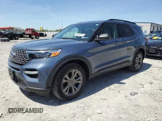 2021 Ford Explorer XLT z VIN 1FMSK8DH5MGA80051, wystawiony jako Copart lot #54198175 z przebiegiem 56 079 mil mil oraz Szkoda całkowita • Salvage title. Historia ofert i sprzedaży dostępna na DreamBid. Obrazek 1.