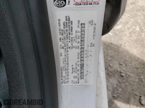 2017 Ford Fiesta SE с VIN 3FADP4BJXHM104861, выставлен на аукционе Copart как лот 56211135 с пробегом 155 673 миль миль и Списание • Salvage title. История ставок и продаж доступна на DreamBid. Изображение 12.