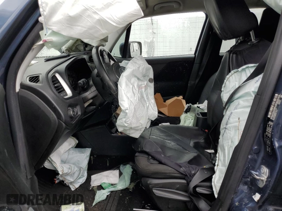 2020 Jeep Renegade Latitude z VIN ZACNJABB5LPL31028, wystawiony jako Copart lot #55539615 z przebiegiem 154 396 mil mil oraz Szkoda całkowita • Salvage title. Historia ofert i sprzedaży dostępna na DreamBid. Obrazek 7.