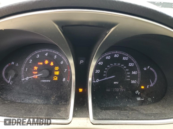 2012 Toyota Avalon with VIN 4T1BK3DB2CU442951, listed as a Copart auction lot 50138925 with 170,744 mi miles and Salvage title. Bid and sale history available at DreamBid. Image 9.