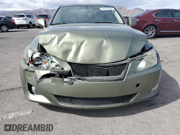 2006 Lexus IS 250 Manual with VIN JTHBK262962009895, listed as a Copart auction lot 51701335 with 139,418 mi miles and Salvage Title. Bid and sale history available at carsss.com. Image 5.