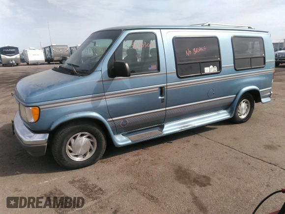 1994 Ford Econoline Cargo with VIN 1FDEE14N5RHC02152, listed as a IAAI auction lot 41803081 with 132,453 mi miles and . Bid and sale history available at carsss.com. Image 2.