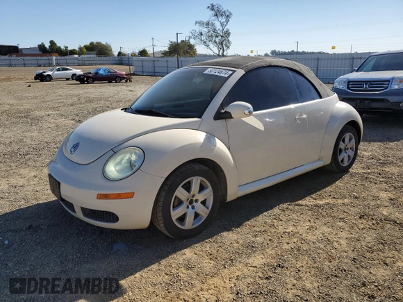 2007 Volkswagen Beetle with VIN 3VWRG31Y47M422091, listed as a Copart auction lot 80124674 with 109,999 mi miles and Salvage title. Bid and sale history available at DreamBid. Image 1.