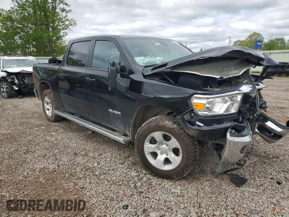2022 Ram 1500 Big Horn with VIN 1C6SRFFT1NN426154, listed as a Copart auction lot 57332205 with 103,942 mi miles and Salvage title. Bid and sale history available at DreamBid. Image 4.