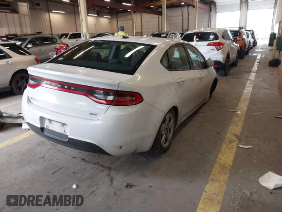 2015 Dodge Dart SXT with VIN 1C3CDFBB9FD319423, listed as a IAAI auction lot 41870324 with 124,857 mi miles. Bid and sale history available at carsss.com. Image 4.