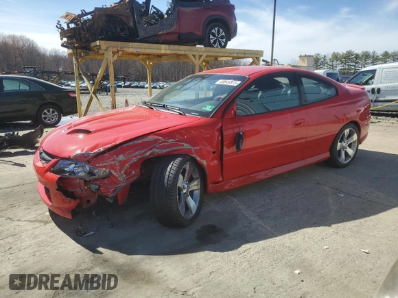 2005 Pontiac GTO with VIN 6G2VX12U95L419324, listed as a Copart auction lot 49849375 with 8,043 mi miles and Salvage Title. Bid and sale history available at DreamBid. Image 1.