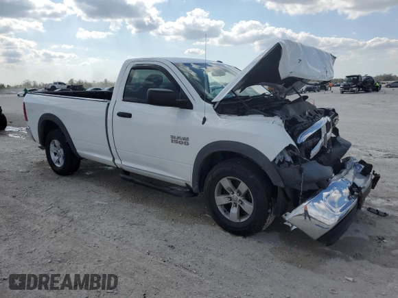 2017 Ram 1500 Tradesman with VIN 3C6JR6DG7HG687190, listed as a Copart auction lot 43698295 with 23,997 mi miles and Salvage title. Bid and sale history available at DreamBid. Image 4.