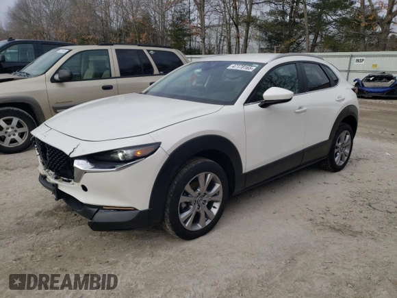 2023 Mazda CX-30 S Carbon Edition with VIN 3MVDMBCM8PM547149, listed as a Copart auction lot 47178165 with 31,989 mi miles and Salvage Title. Bid and sale history available at carsss.com. Image 1.