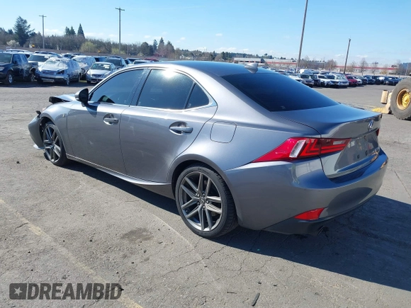2014 Lexus IS 350 with VIN JTHCE1D23E5003810, listed as a IAAI auction lot 41734940 with 1 mi miles. Bid and sale history available at carsss.com. Image 3.