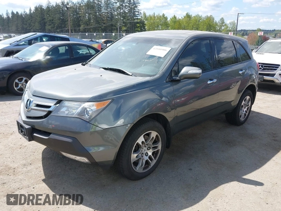 2008 Acura MDX Tech Pkg with VIN 2HNYD28348H536842, listed as a IAAI auction lot 42100906 with 179,050 mi miles. Bid and sale history available at carsss.com. Image 2.