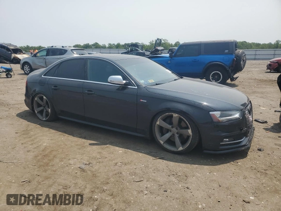 2014 Audi S4 Premium Plus z VIN WAUBGAFL1EA114888, wystawiony jako Copart lot #59292945 z przebiegiem 115 050 mil mil oraz Szkoda całkowita • Salvage title. Historia ofert i sprzedaży dostępna na DreamBid. Obrazek 4.